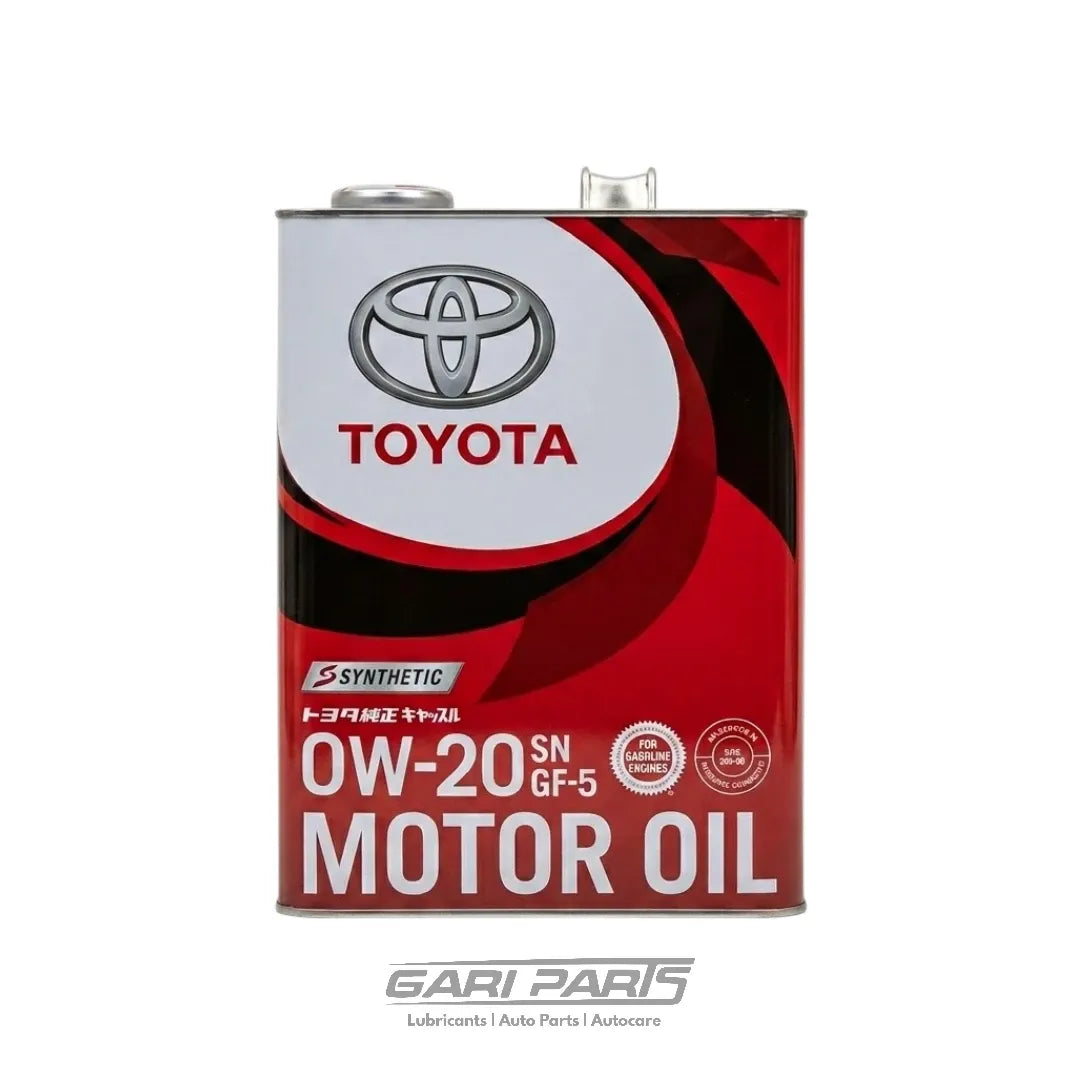 0W-20 TOYOTA GENUINE GF-5 SYNTHETIC TIN RED API SP PETROL ENGINE MOTOR OIL GENUINE BUY FROM GARIPARTS