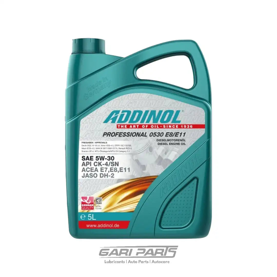 5W-30 ADDINOL Professional ACEA E6/E7/E9 (Fully Synthetic) API CJ-4 DIESEL ENGINE MOTOR OIL GENUINE BUY FROM GARIPARTS