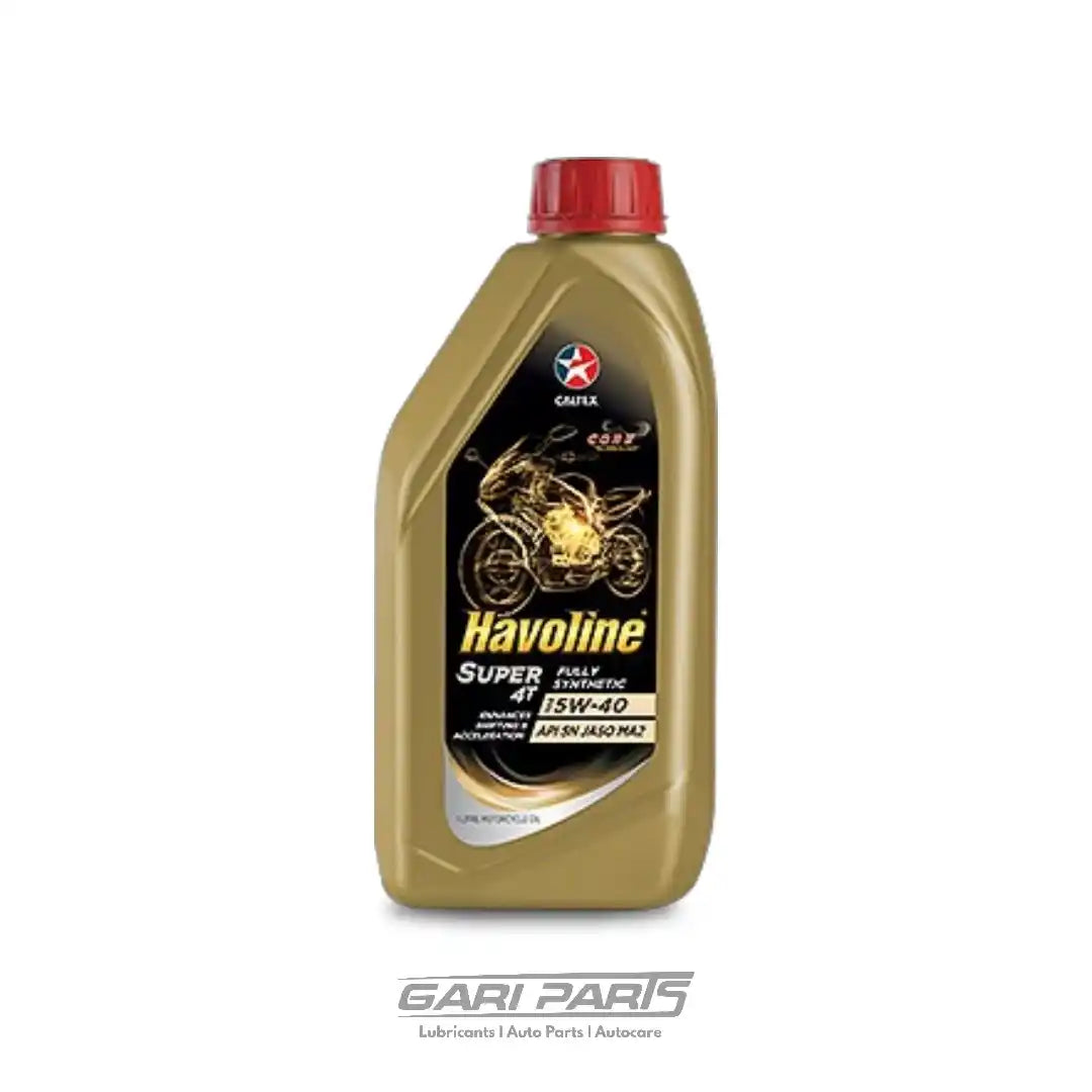 5W-40 CALTEX HAVOLINE® 4T FULLY SYNTHETIC SUPER 4T AB/JASO MA2 API SN / JASO MA2 BIKE ENGINE MOTOR OIL GENUINE BUY FROM GARIPARTS