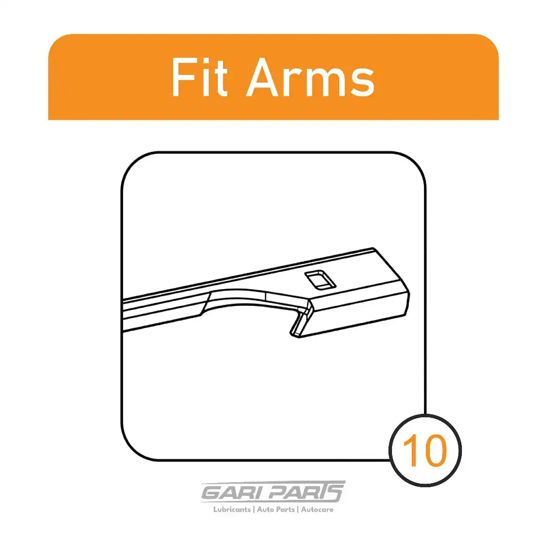 GP 17" 430mm Flat Wiper Blades Ultra Windscreen GariParts GPW-017-FMG