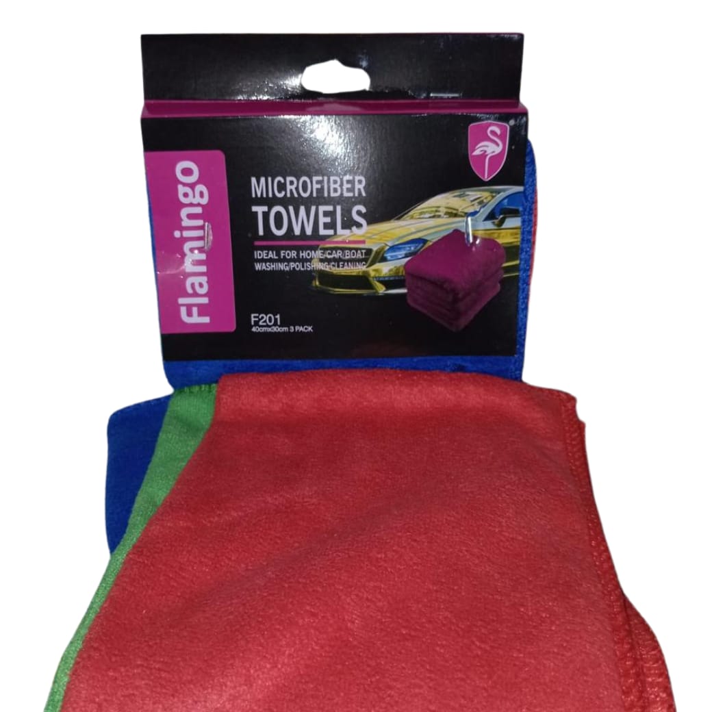MICROFIBER CLOTH SET PACK OF 3 FLAMINGO Exterior Care 0.5 size