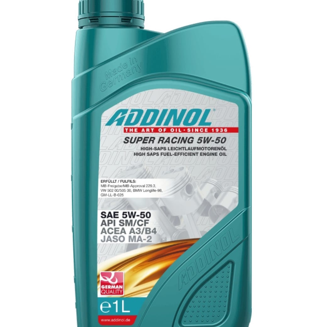 ADDINOL 5W-50 Super Racing 5W-50 ACEA A3 / B4 SM / CF SM PETROL ENGINE MOTOR OIL 1 LITRE