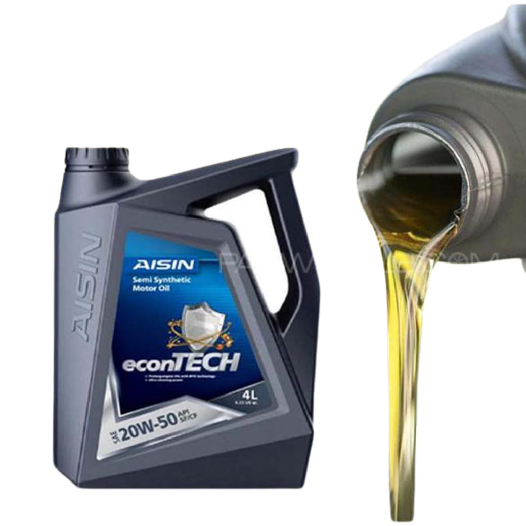 AISIN 20W-50 20W-50 SEMI SYNTHETIC (SF) MADE IN KOREA SF PETROL ENGINE MOTOR OIL 4 LITRE