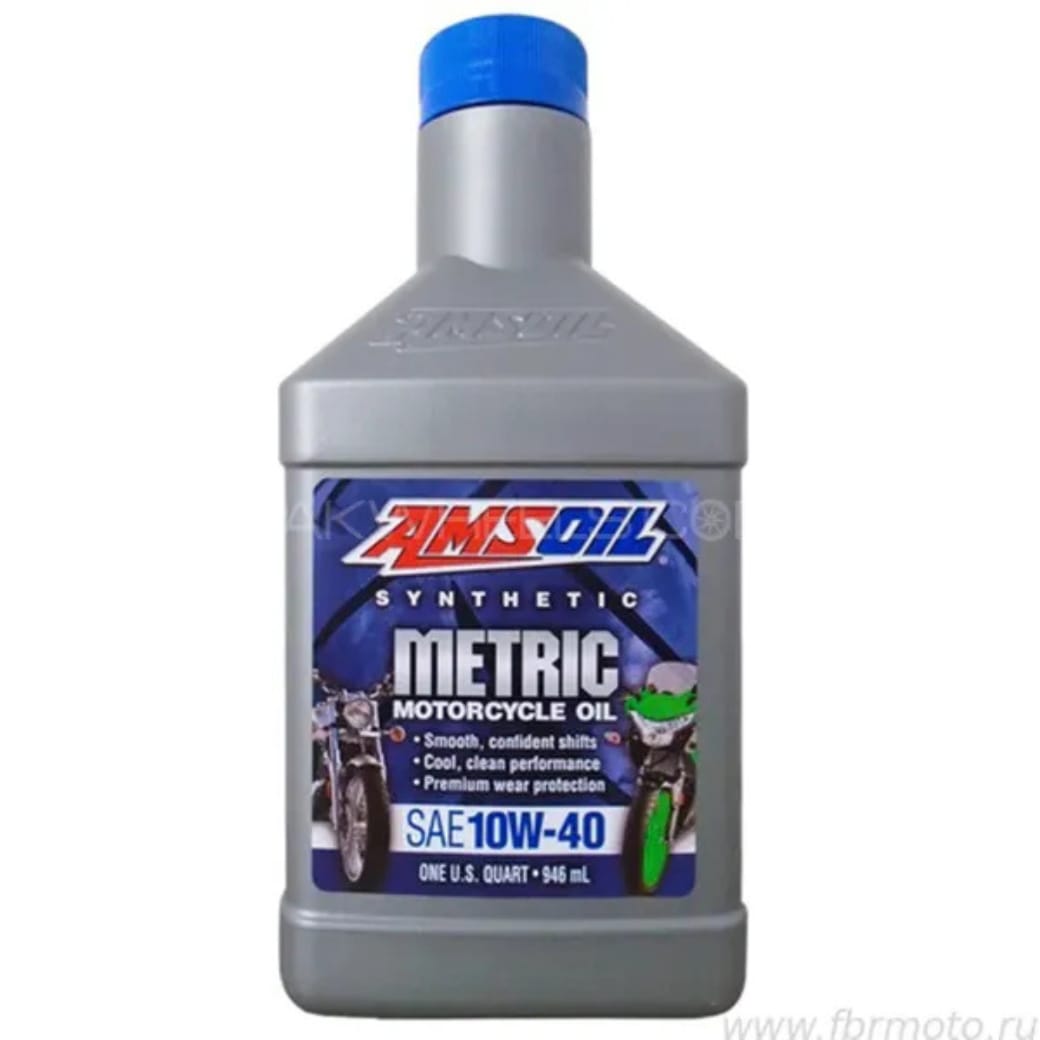 AMSOIL 10W-40 MOTORCYCLE OIL 10W-40 METRIC RACING OIL SM JASO MA-2 , SM BIKE ENGINE MOTOR OIL 1 LITRE