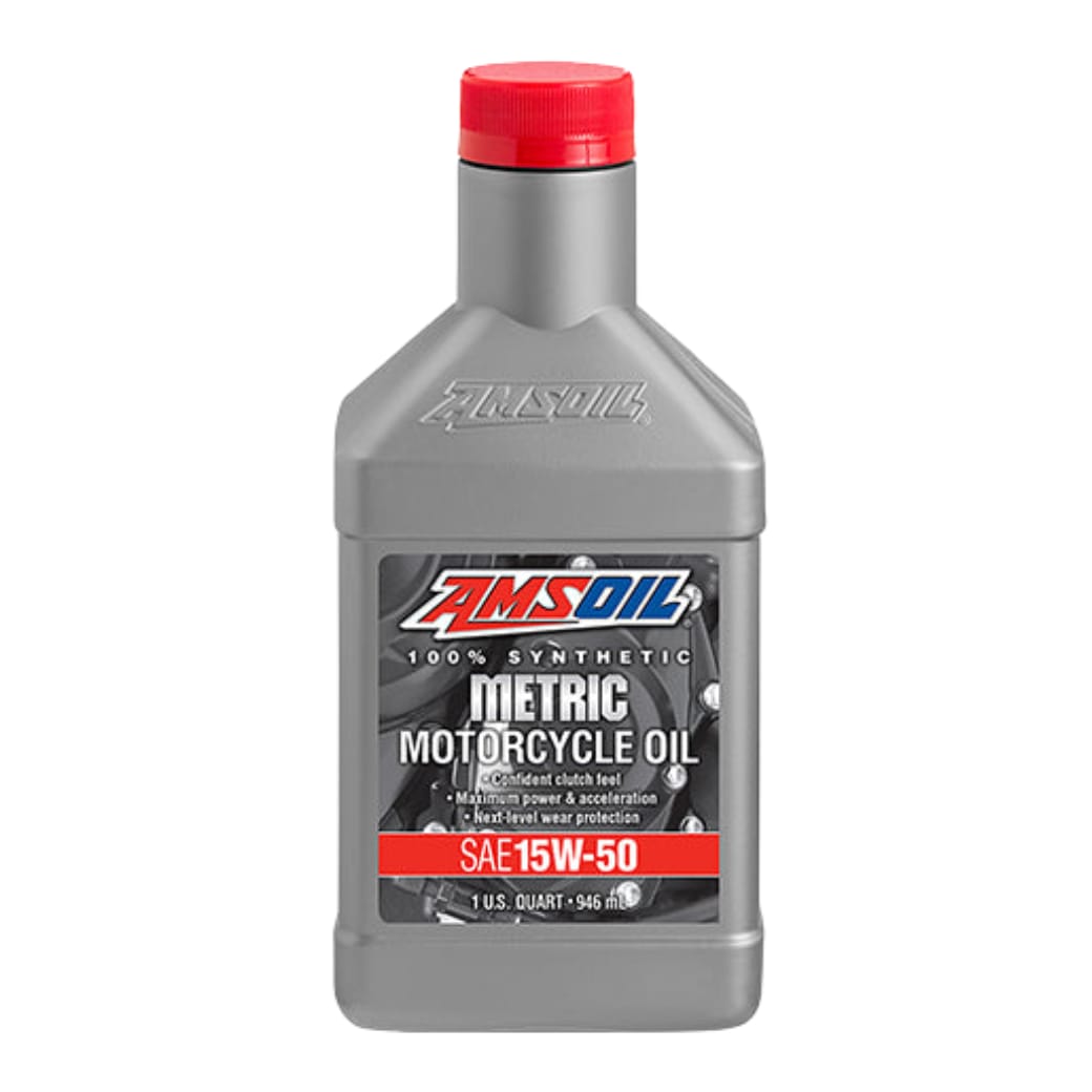 AMSOIL 15W-50 MOTORCYCLE OIL 15W-50 METRIC RACING OIL SM JASO MA-2 , SM BIKE ENGINE MOTOR OIL 1 LITRE