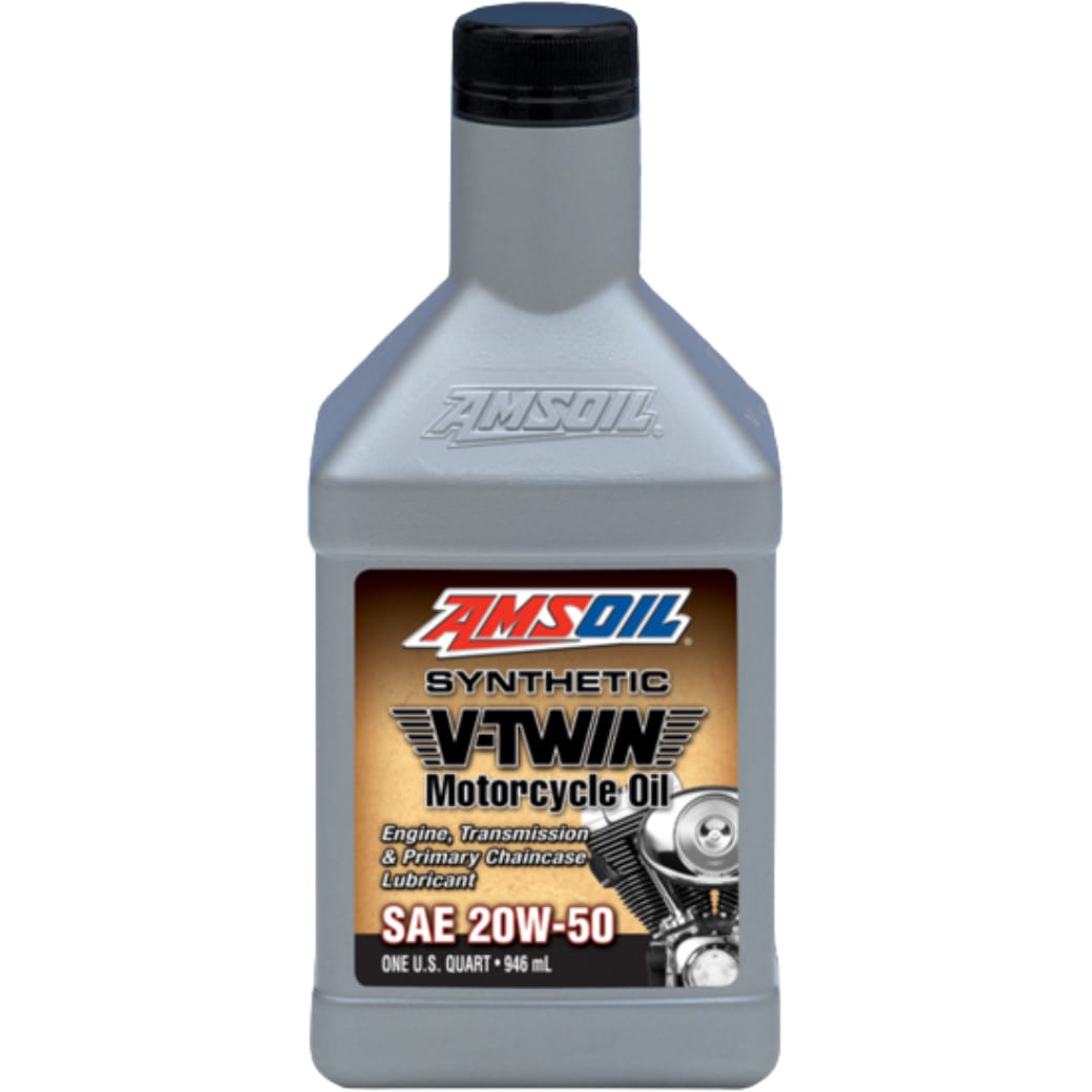 AMSOIL 20W-50 MOTORCYCLE OIL 20W-50 HARLY DAVIDSON SYNTHETIC V-TWIN OIL JASO MA-2 BIKE ENGINE MOTOR OIL 1 LITRE