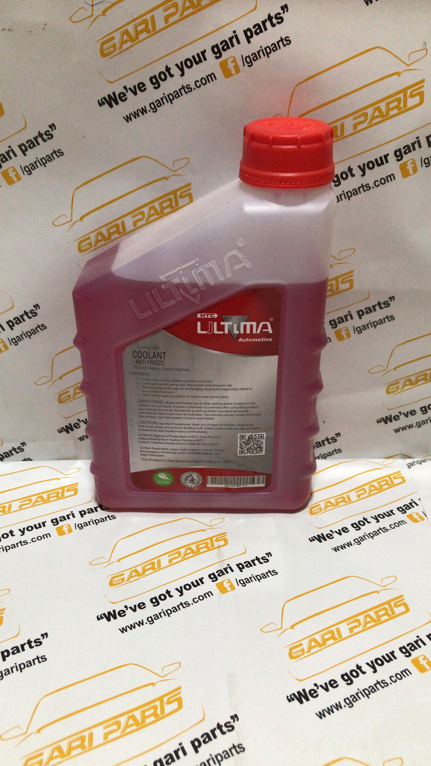 Coolant 50/50 PRE DILUTED , ANTI FREEZE UlTIMA 1 LITER RED