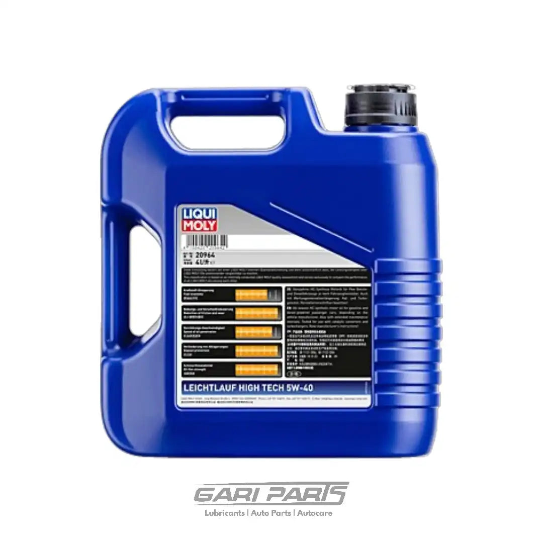 5W-40 LIQUI MOLY LEICHTLAUF HIGH TECH API SN PETROL ENGINE MOTOR OIL GENUINE BUY FROM GARIPARTS