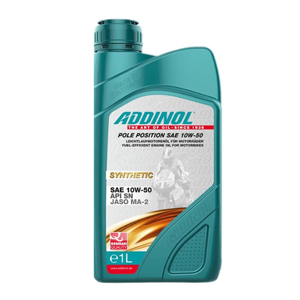 ADDINOL 10W-50 Pole Position 10W-50 JASO MA-2 (Fully Synthetic) JASO MA-2 BIKE ENGINE MOTOR OIL
