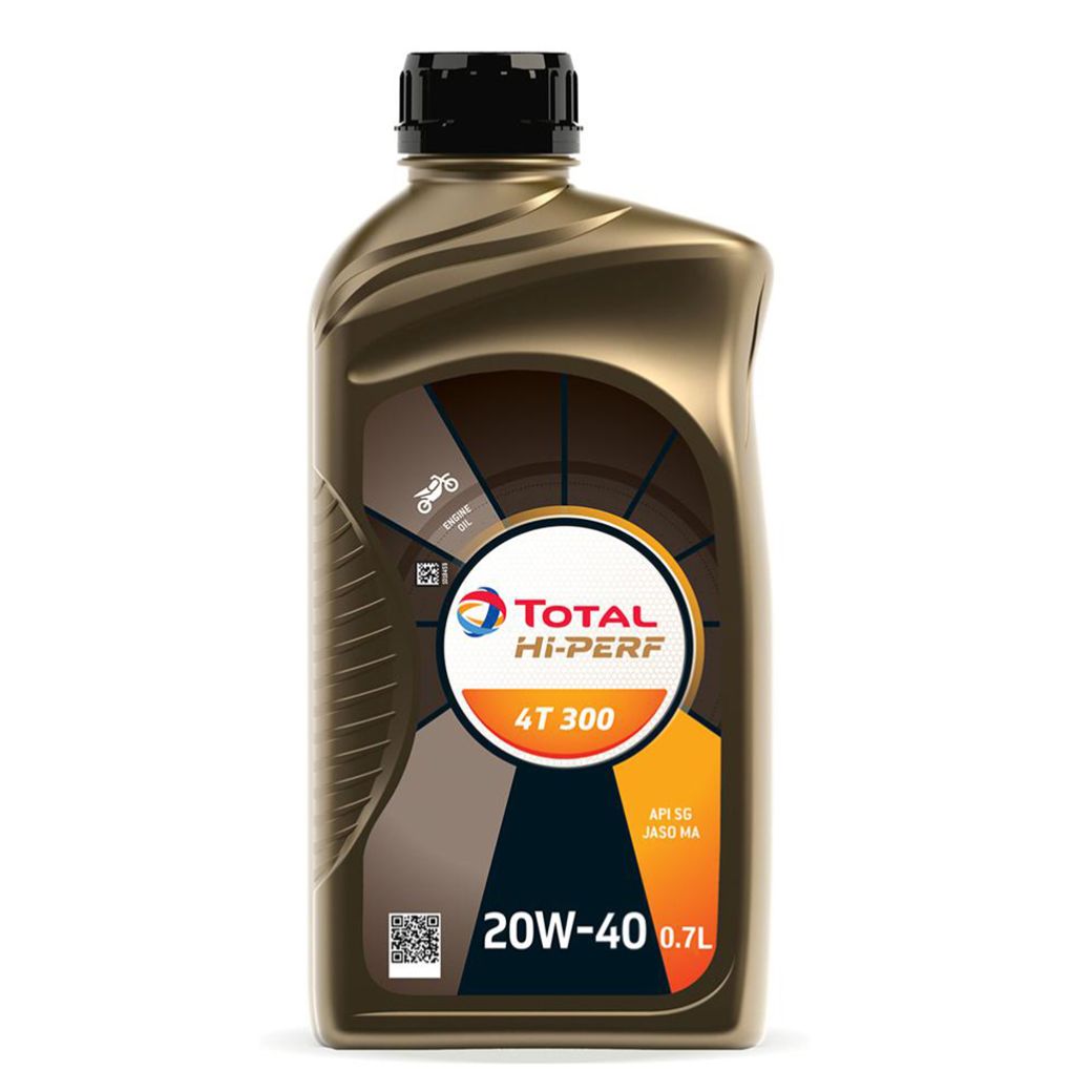 TOTAL PARCO 20W-40 HI-PERF 4T 300 20W-40 JASO-MA BIKE ENGINE MOTOR OIL