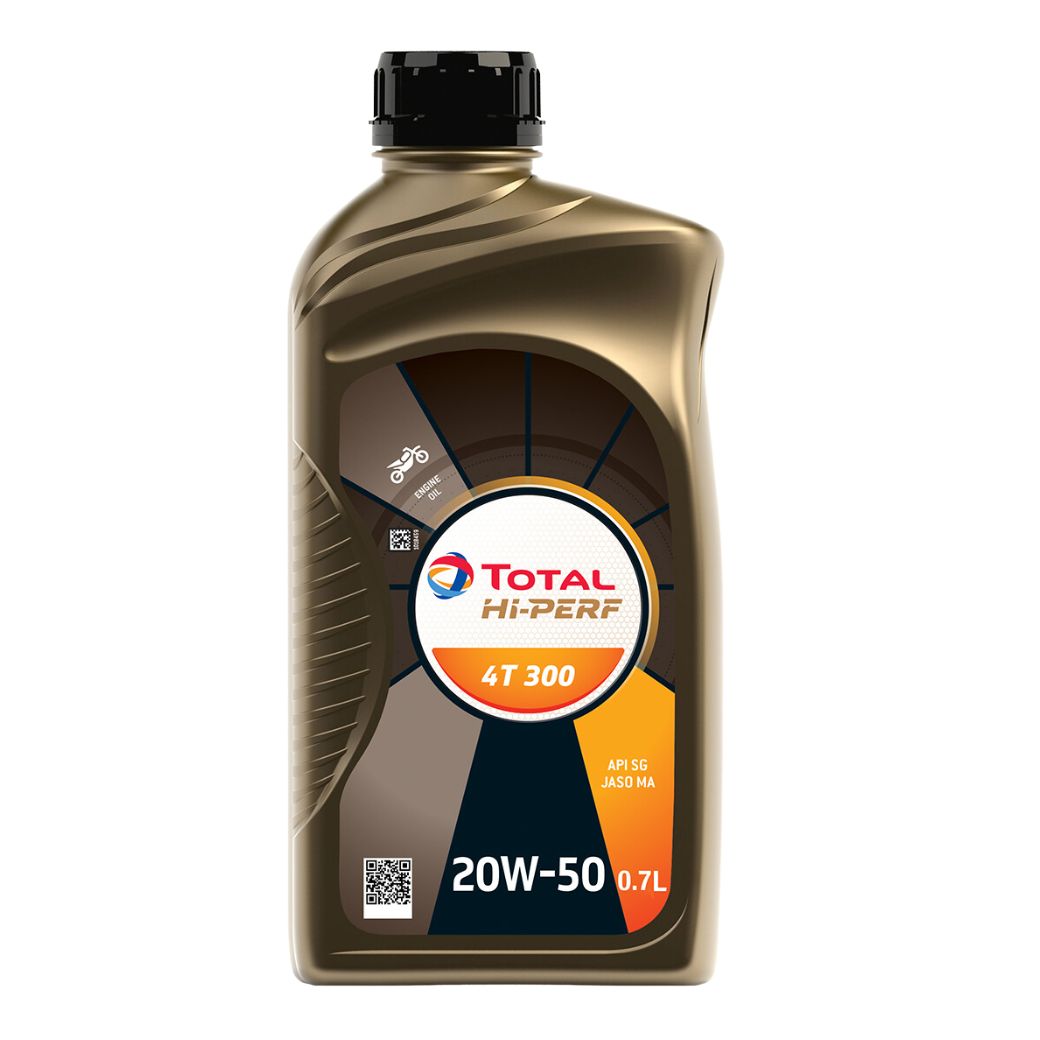 TOTAL PARCO 20W-50 HI-PERF 4T 300 20W-50 (SG) JASO-MA BIKE ENGINE MOTOR OIL