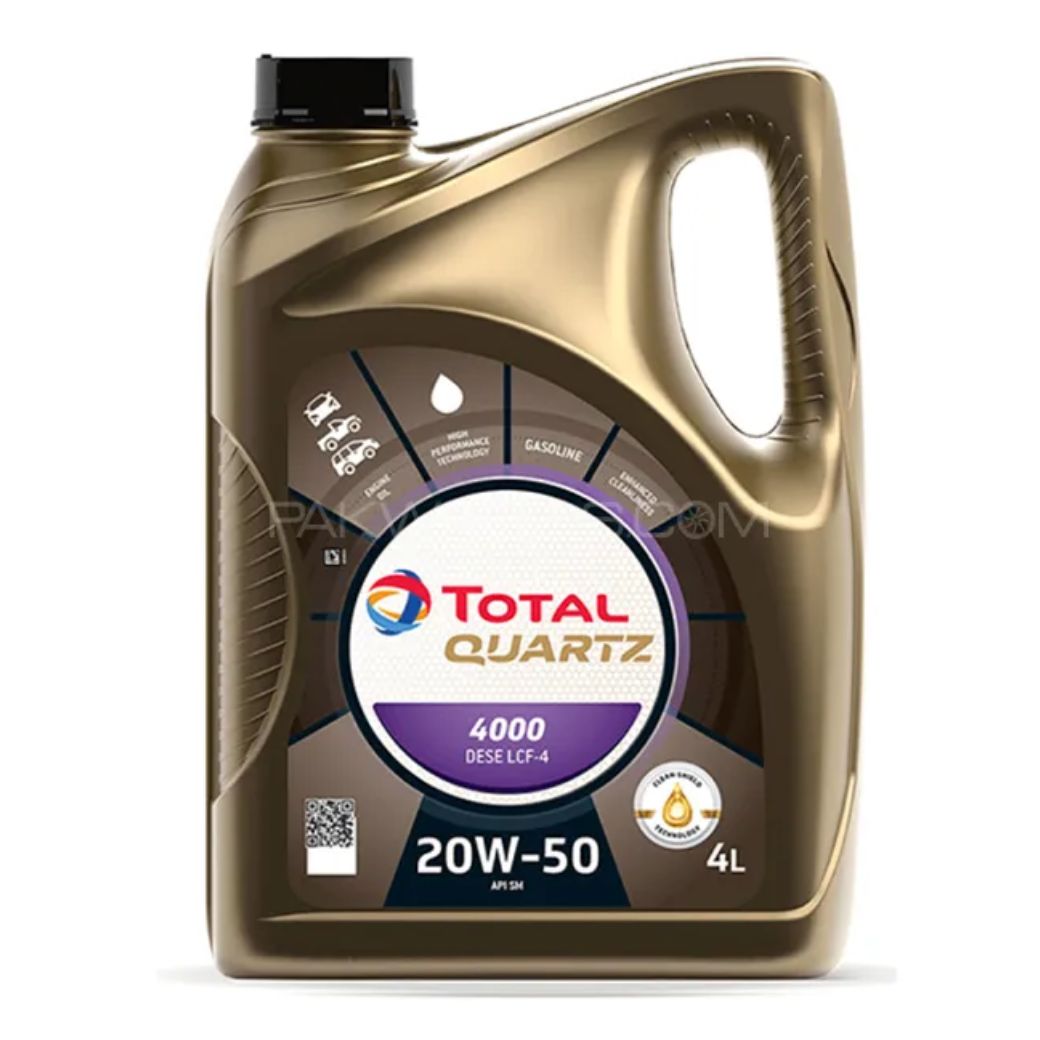 TOTAL PARCO 20W-50 QUARTZ GAS 20W-50 SG / CNG SG CNG ENGINE MOTOR OIL