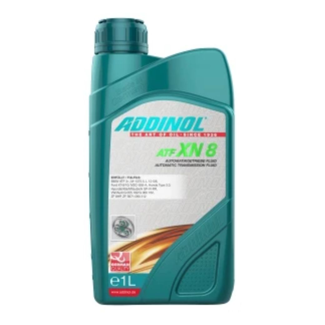 ADDINOL ATF-XN ATF XN-8 , BMW- 83 22 2 152 426, 83 22 2 305 397 , BMW- 83 22 2
289 720, L 12108, ATF3+ , Honda Acura ATF Type 3.0,3.1
VW / Adui: G 060 162, G 055 540 , ZF 6HP, 8HP, 9HP, S671 090 312 1