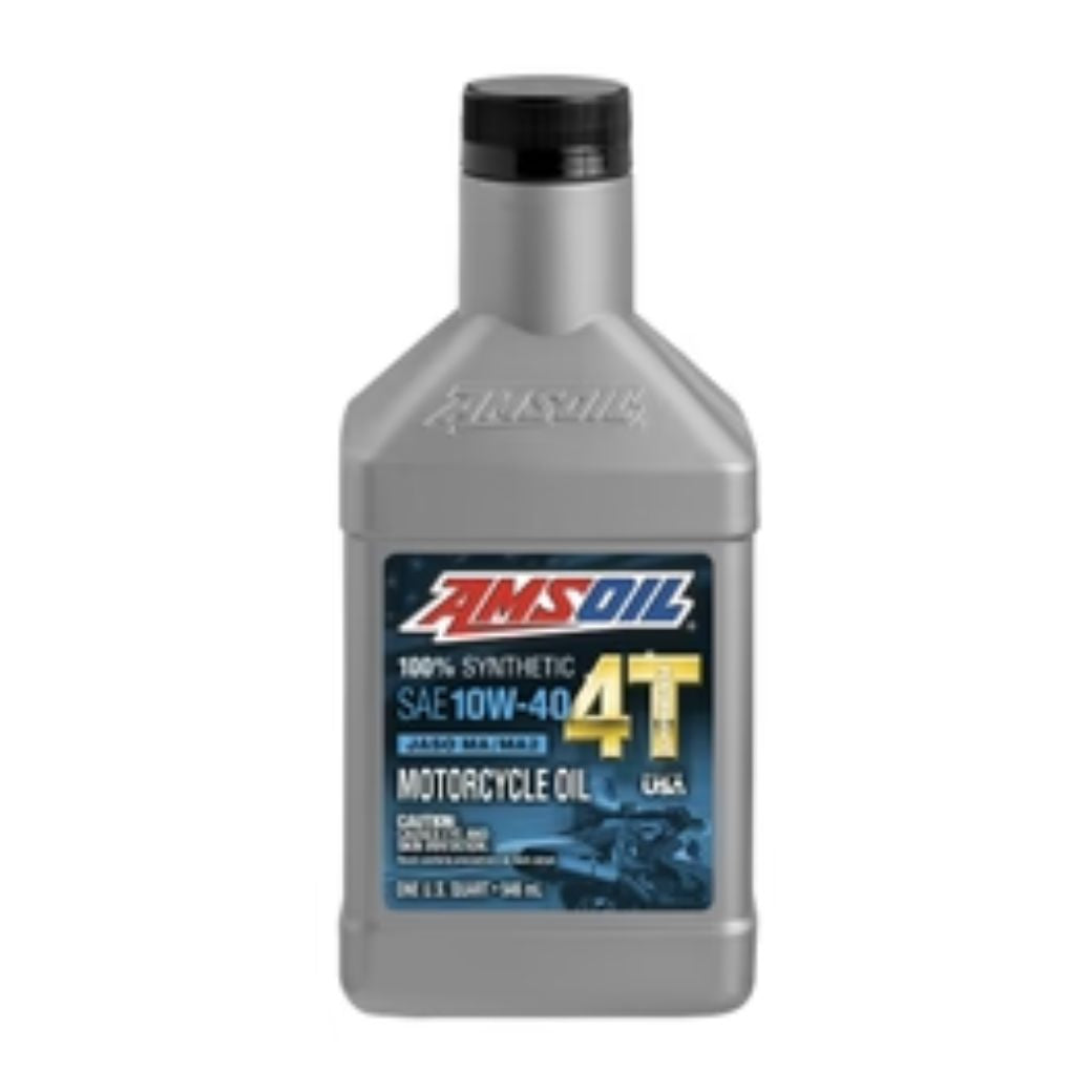 AMSOIL 10W-40 MOTORCYCLE OIL 10W-40 SYNTHETIC PRO SN JASO MA-2 , SN BIKE ENGINE MOTOR OIL
