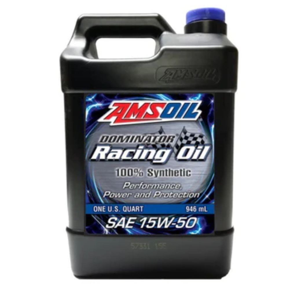AMSOIL 15W-50 DOMINATOR RACING OIL 15W-50 ULTRA PERFORMANCE BIKE ENGINE MOTOR OIL