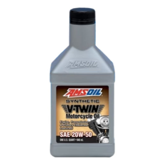 AMSOIL  20W-50  MOTORCYCLE OIL 20W-50  HARLY DAVIDSON SYNTHETIC V-TWIN OIL  JASO MA-2  BIKE  ENGINE MOTOR OIL