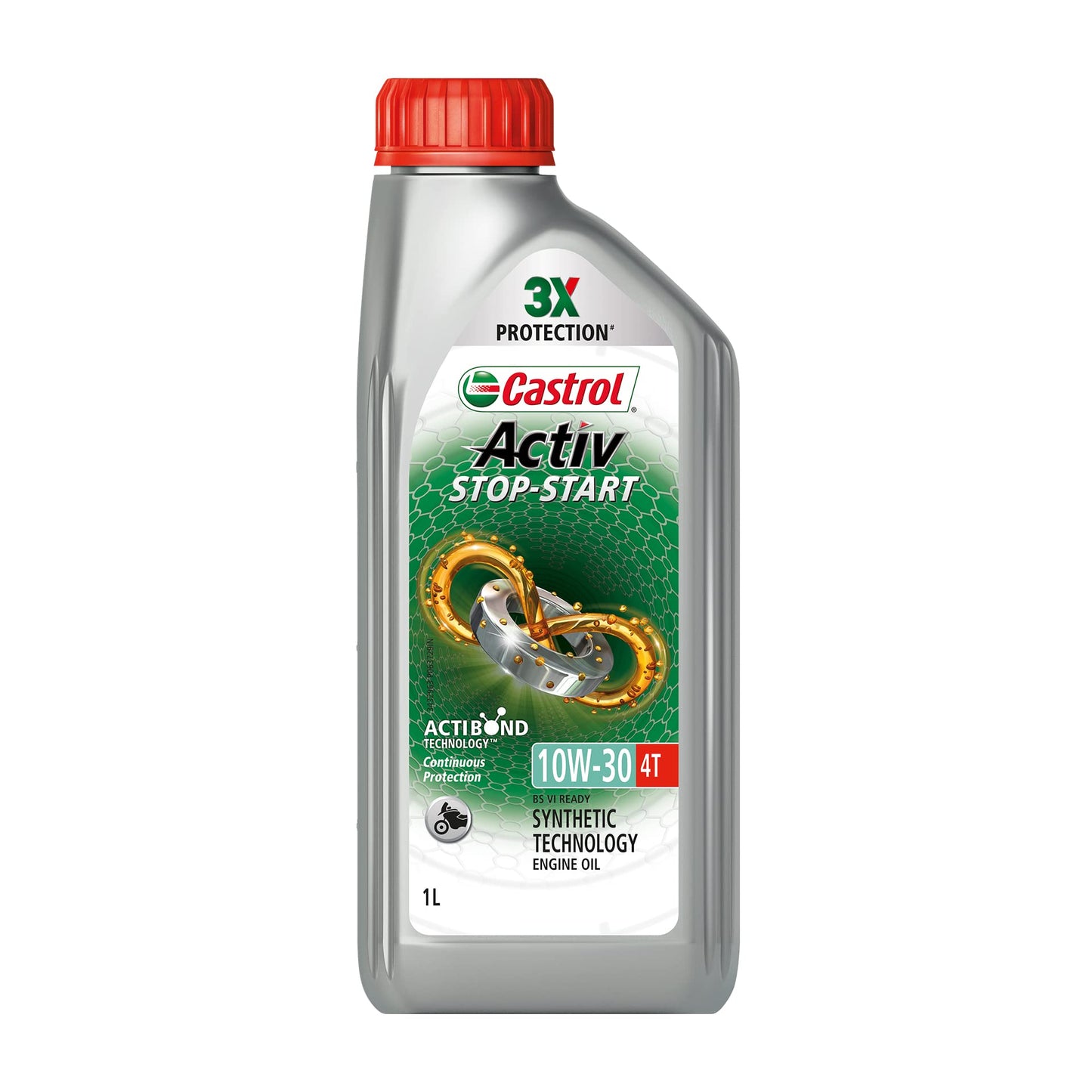 CASTROL 20W-50 ACTIVE 4T SAE 20W-50 SG/MA2 SG / JASO MA-2 BIKE ENGINE MOTOR OIL 1 LITRE