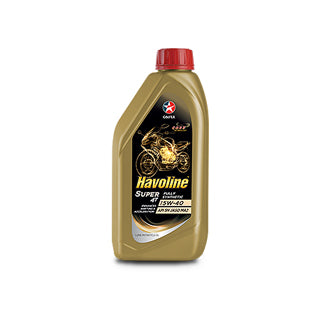 CALTEX 5W-40 HAVOLINE 4T FULLY SYNTHETIC SUPER 4T 5W-40 AB/JASO MA2 SN / JASO MA2 BIKE ENGINE MOTOR OIL