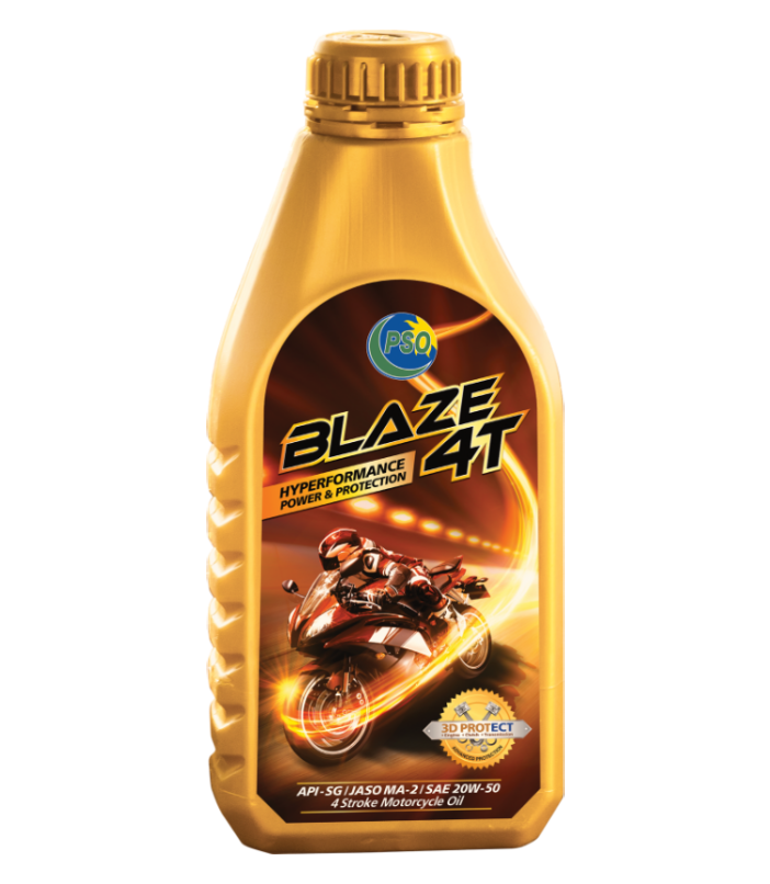 PSO 20W-50 PSO MA2 SG 20W50 - BLAZE 4T 3D PROTECH SG JASO-MA2 BIKE ENGINE MOTOR OIL