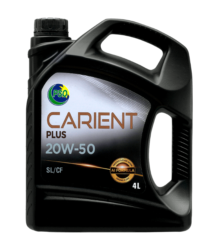 PSO 20W-50 CARIENT PLUS MOTOR OIL 20W-50 SG/CD (WITH AI FORMULA) SG PETROL ENGINE MOTOR OIL