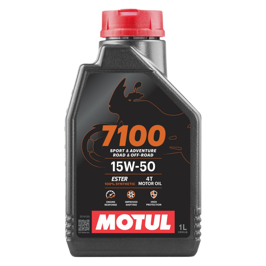 MOTUL 15W-50 7100 MOTO ESTER 15w50 4T SN/SM/SL/SJ/SH/SG, JASO GLV-3 SN BIKE ENGINE MOTOR OIL