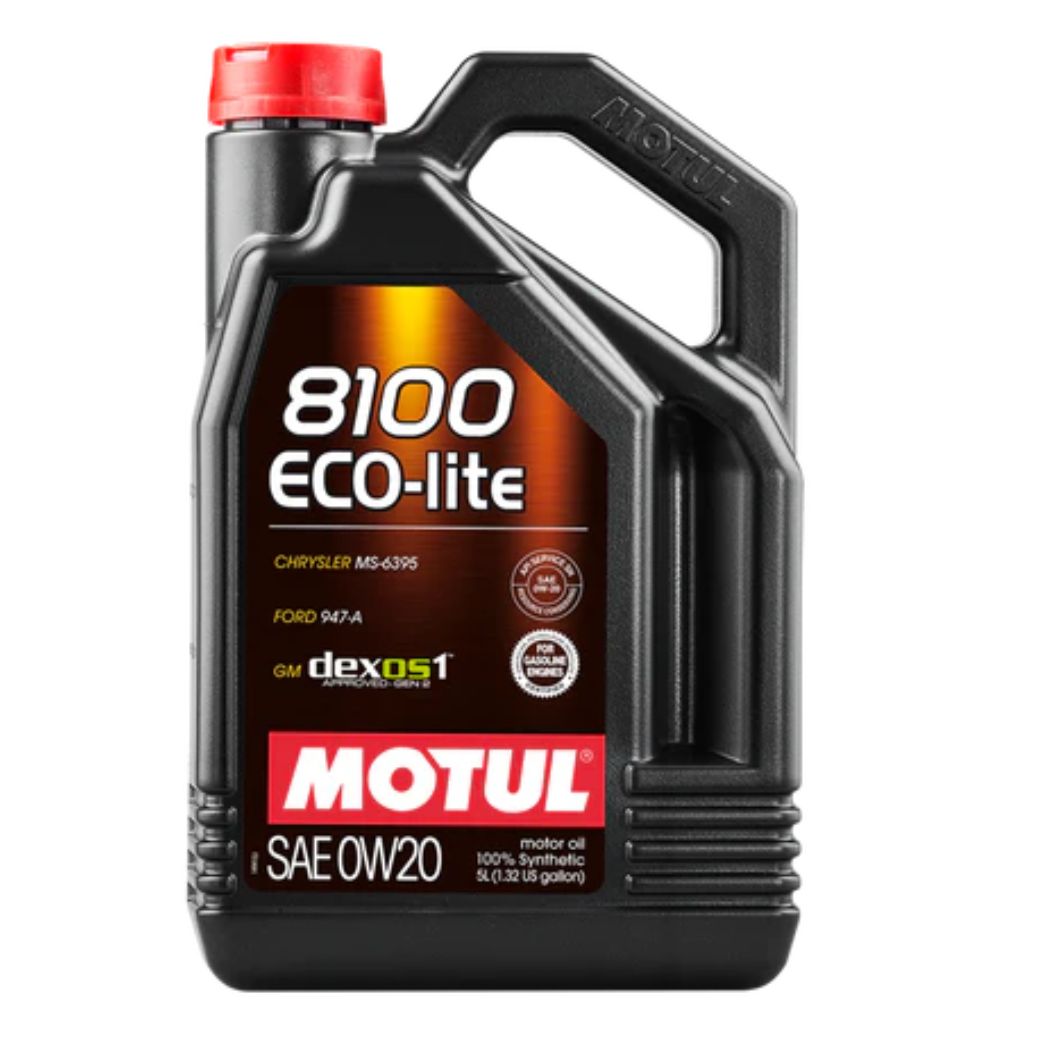 MOTUL 0W-20 8100 ESTER SERIES (PCMO) ECO-LITE 0W20 SP SP PETROL ENGINE MOTOR OIL