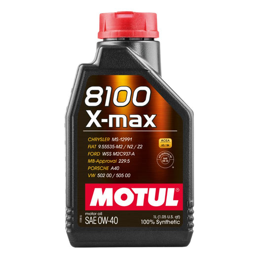 MOTUL  0W-40  8100 ESTER SERIES  (PCMO) X-MAX 0W40 (Petrol & Diesel Lubricant) SN  SN  PETROL  ENGINE MOTOR OIL