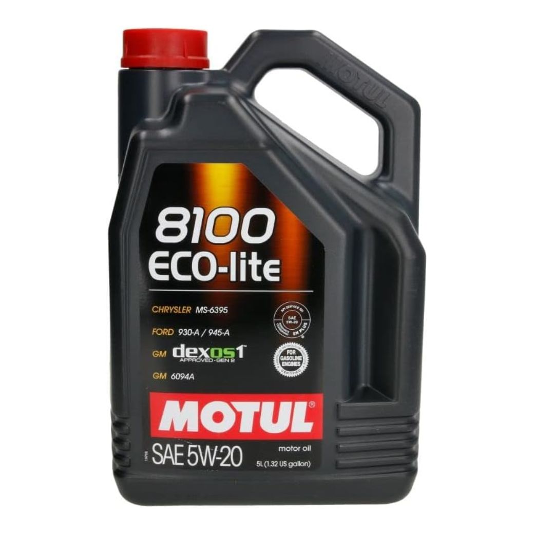 MOTUL 5W-20 8100 ESTER SERIES (PCMO) ECO-LITE 5W20 SP SP PETROL ENGINE MOTOR OIL