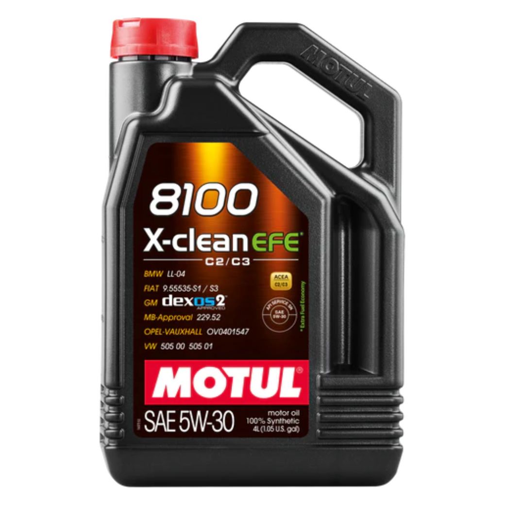 MOTUL 5W-30 8100 ESTER SERIES (PCMO) X-CLEAN EFE 5W30 (Petrol & Diesel Lubricant) SN / C2- C3 SN PETROL ENGINE MOTOR OIL