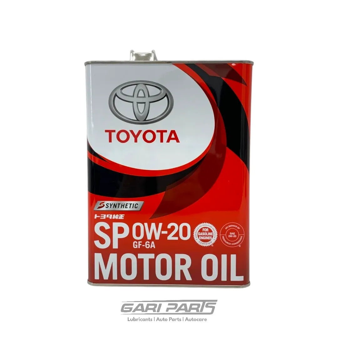 0W-20 TOYOTA GENUINE GF-6 SYNTHETIC TIN RED SP API SP PETROL ENGINE MOTOR OIL GENUINE BUY FROM GARIPARTS