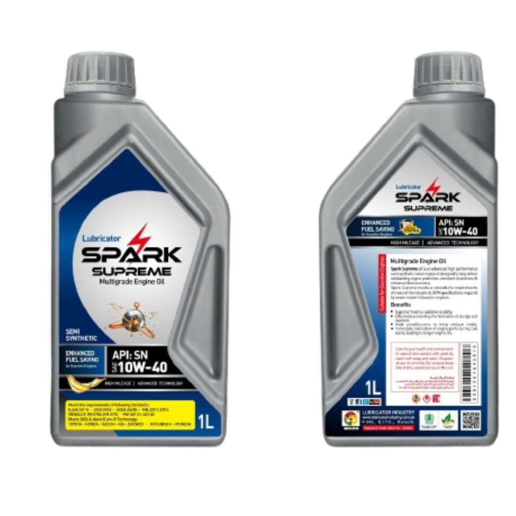 SPARK SUPREME ENHANCED FUEL SAVING 10W-40 SN GASOLINE ENGINE OIL