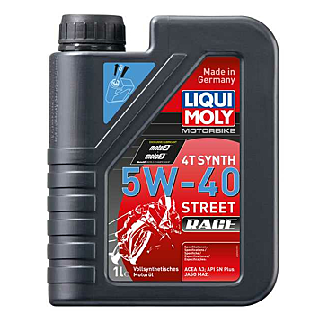 LIQUI MOLY   5W-40  RACING 4T MOTORCYCLE OIL 5W-40  JASO-MA2  BIKE  ENGINE MOTOR OIL