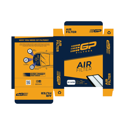 SUZUKI SWIFT  2010-2020 10~20 AIR FILTER GP BRAND (IMPORTED) 13780-63J00 GPA-10971