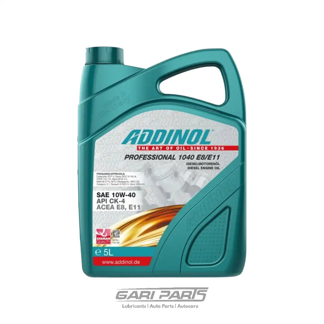 10W-40 ADDINOL Professional ACEA E8/E11 API CK-4 DIESEL ENGINE MOTOR OIL GENUINE BUY FROM GARIPARTS