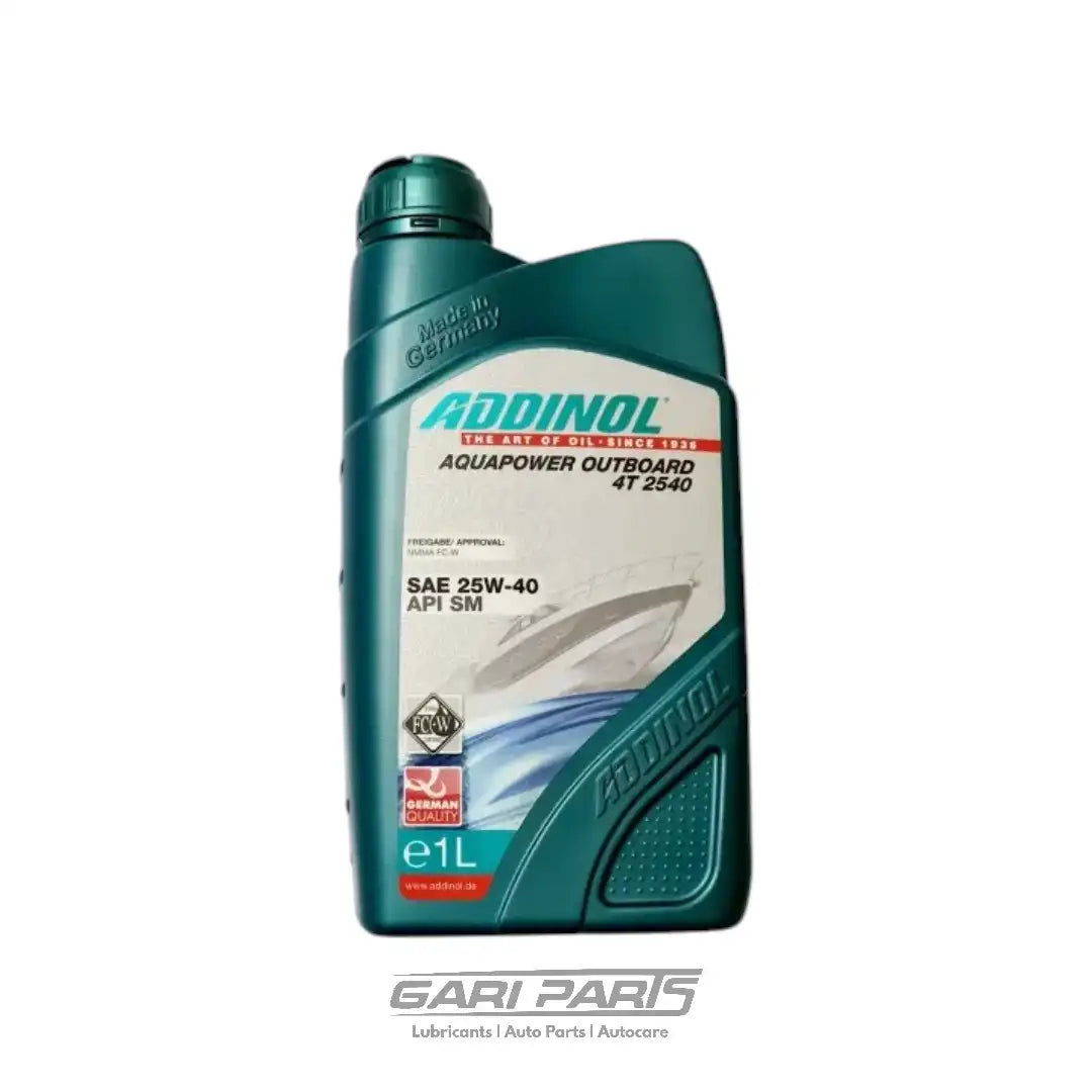 25W-40 ADDINOL Aquapower Outboard 4 T FC-W API SM OUTBOARD MARINE ENGINE MOTOR OIL GENUINE BUY FROM GARIPARTS