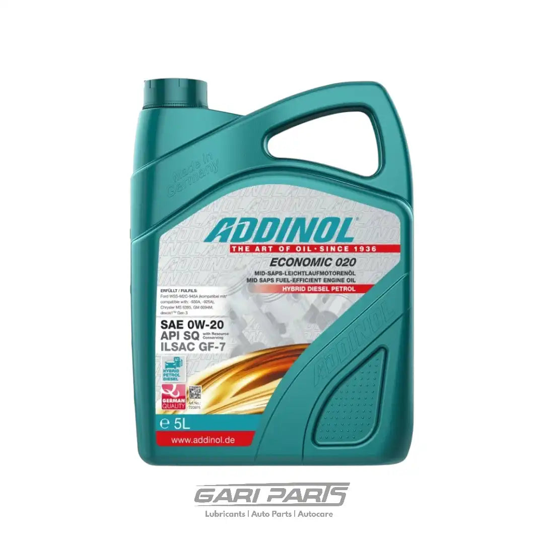 0W-20 ADDINOL Economic ILSAC GF-6 API SP PETROL ENGINE MOTOR OIL GENUINE BUY FROM GARIPARTS