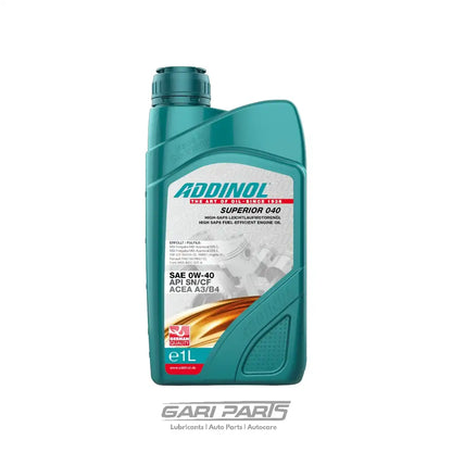 0W-40 ADDINOL Superior ACEA A3 / B4 API SN PETROL ENGINE MOTOR OIL GENUINE BUY FROM GARIPARTS