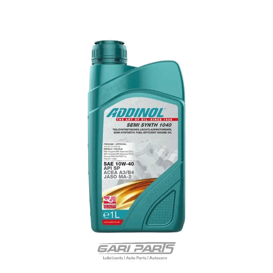 10W-40 ADDINOL Semi Synth Leichtlauf Mo-Technology ACEA A3 / B4 SP API SP PETROL ENGINE MOTOR OIL GENUINE BUY FROM GARIPARTS