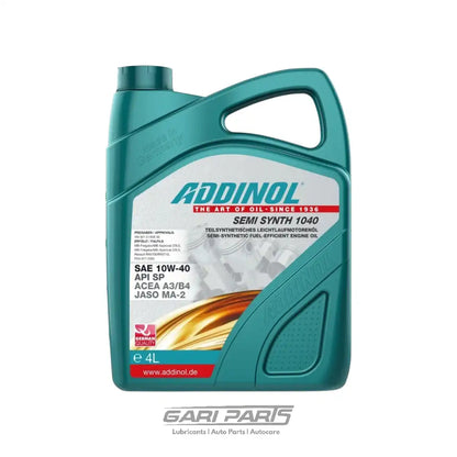 10W-40 ADDINOL Semi Synth Leichtlauf Mo-Technology ACEA A3 / B4 SP API SP PETROL ENGINE MOTOR OIL GENUINE BUY FROM GARIPARTS