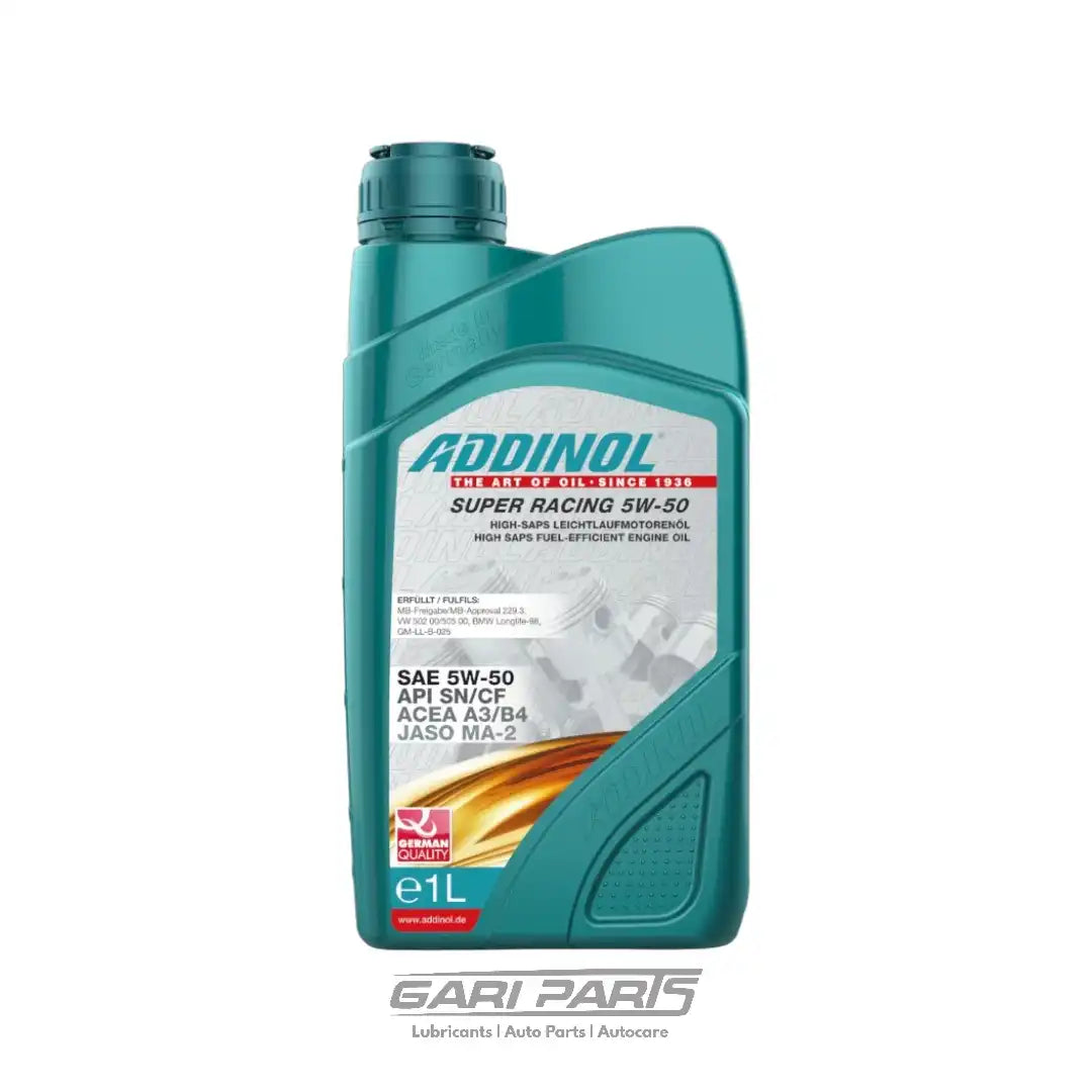 5W-50 ADDINOL Super Racing ACEA A3 / B4 SM / CF API SM PETROL ENGINE MOTOR OIL GENUINE BUY FROM GARIPARTS