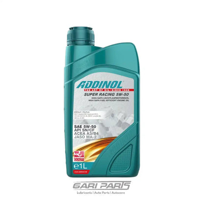 5W-50 ADDINOL Super Racing ACEA A3 / B4 SM / CF API SM PETROL ENGINE MOTOR OIL GENUINE BUY FROM GARIPARTS