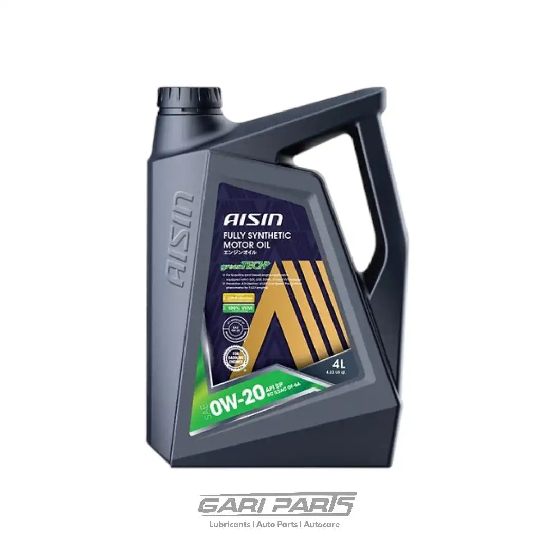 0W-20 AISIN FULLY SYENTHETIC-GREENERGY APPLICATIONS MADE IN KOREA API SN+ PETROL ENGINE MOTOR OIL GENUINE BUY FROM GARIPARTS