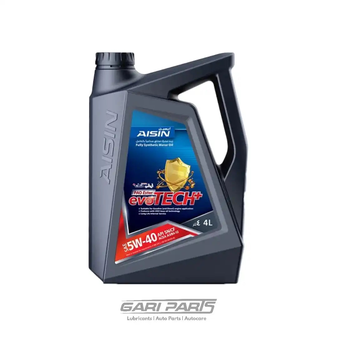 5W-40 AISIN 100% PAO + ESTER FULLY SYNTHEHTIC SN+ MADE IN KOREA API SN+ PETROL ENGINE MOTOR OIL GENUINE BUY FROM GARIPARTS