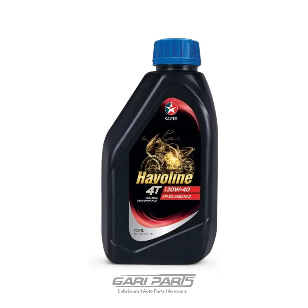 20W-40 CALTEX HAVOLINE® 4T MOTORCYCLE OIL SAE API SG / JASO MA-2 BIKE ENGINE MOTOR OIL GENUINE BUY FROM GARIPARTS