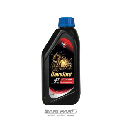20W-40 CALTEX HAVOLINE® 4T MOTORCYCLE OIL SAE API SG / JASO MA-2 BIKE ENGINE MOTOR OIL GENUINE BUY FROM GARIPARTS