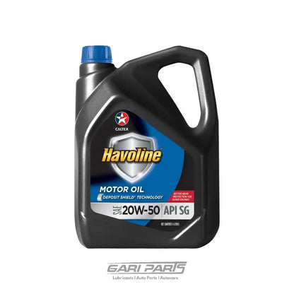 20W-50 CALTEX Havoline Motor Oil SAE API SN PETROL ENGINE MOTOR OIL GENUINE BUY FROM GARIPARTS