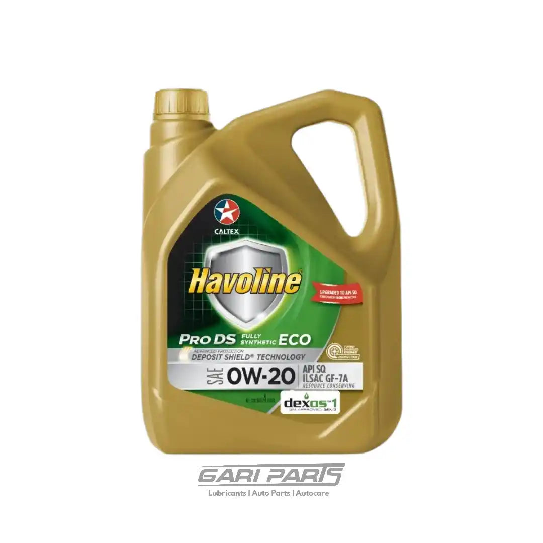 0W-20 CALTEX Havoline ProDS Fully Synthetic LE SAE SP API SQ PETROL ENGINE MOTOR OIL GENUINE BUY FROM GARIPARTS