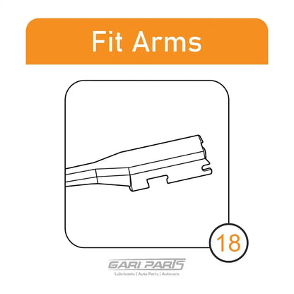 GP 24" 600mm Flat Wiper Blades Ultra Windscreen GariParts GPW-024-FM