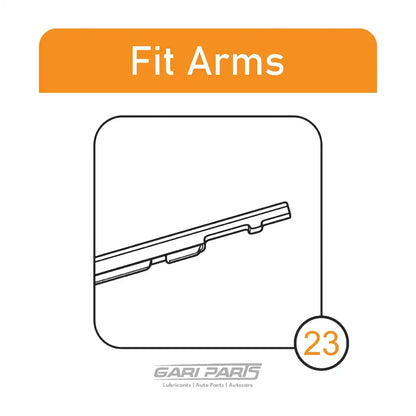 GP 20" 500mm Flat Wiper Blades Ultra Windscreen GariParts GPW-020-FHA