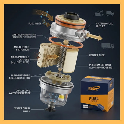 SUZUKI CHAMBE, RAVI  FUEL , PICK UP - FUEL FILTER GP BRAND (IMPORTED) 15410-63400 GPF-36029